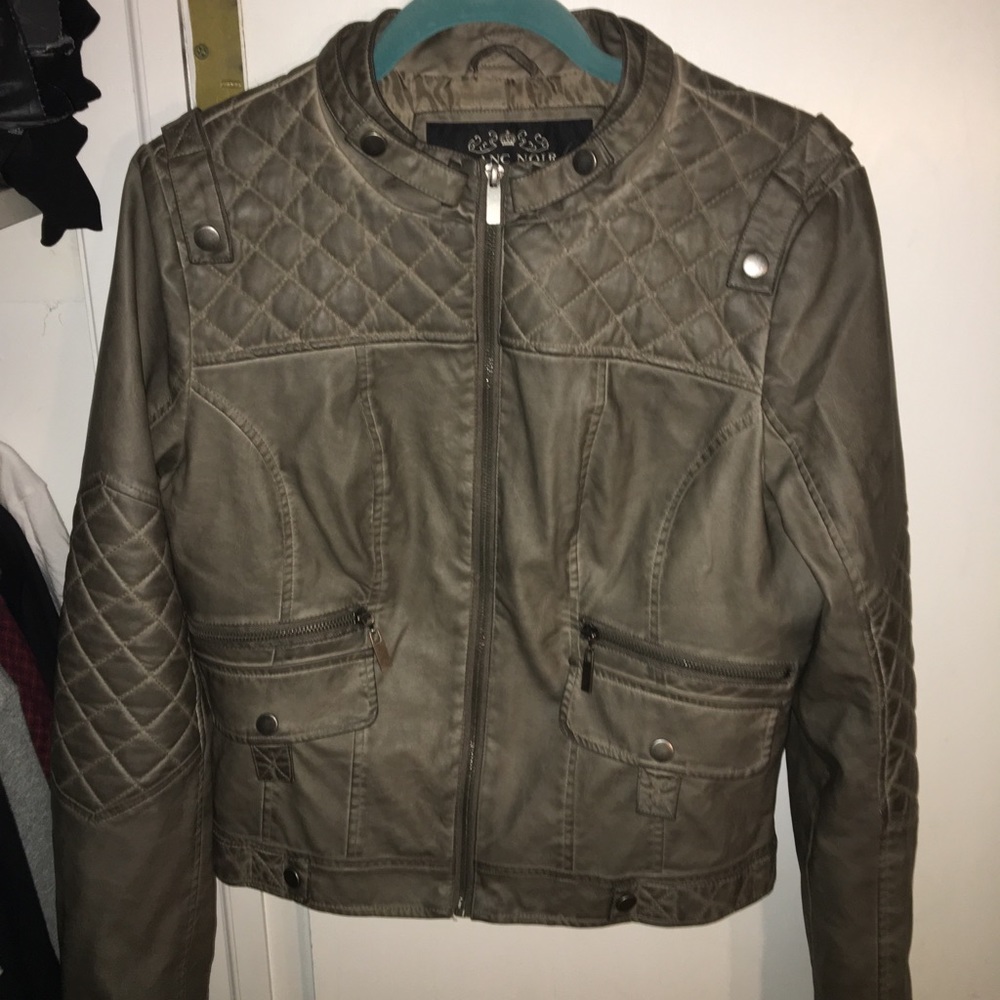 Blanc Noir Grey “Leather” Jacket from Nordstrom